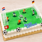 Voetbaltaart vierkant