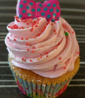 Aardbei cupcake