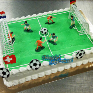 Voetbaltaart vierkant